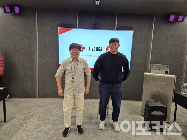 양승명 PD와 김영호 개발 리드 [사진=이포커스 곽도훈 기자]