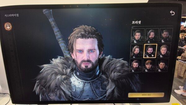 따로 커스터마이즈 기능은 없고 프리셋 중 외모 선택이 가능하다. [곽유민 기자 촬영]