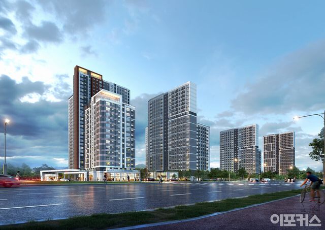 [대보건설 ﻿남양주 왕숙 A-27블록 민간참여 공공주택 건설사업 조감도]