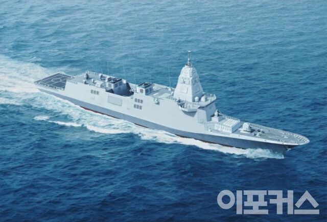 [한국형 차기구축함(KDDX) 조감도]