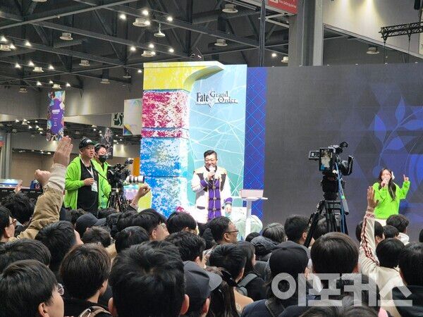 '신 소장' 이종혁 넷마블 사업부장이 내내 현장을 지켰다. [곽도훈 기자 촬영]