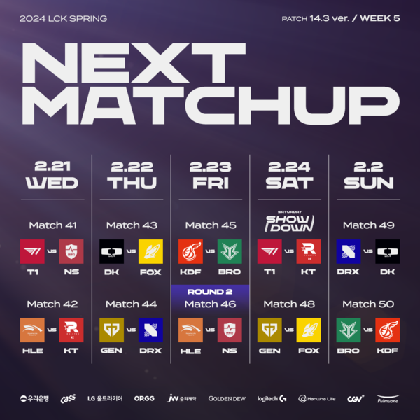 2024 LCK 스프링 5주 차