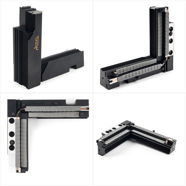 ▲ 전원부 방열판에는 효율적인 쿨링 솔루션을 위한 써멀패드가 적용됐다