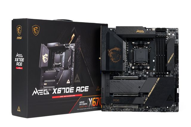 ▲ AMD 메인보드 칩셋에는 X670E, X670, B650 등 다양한 라인업이 있다 (모델 = MSI MEG X670E ACE)