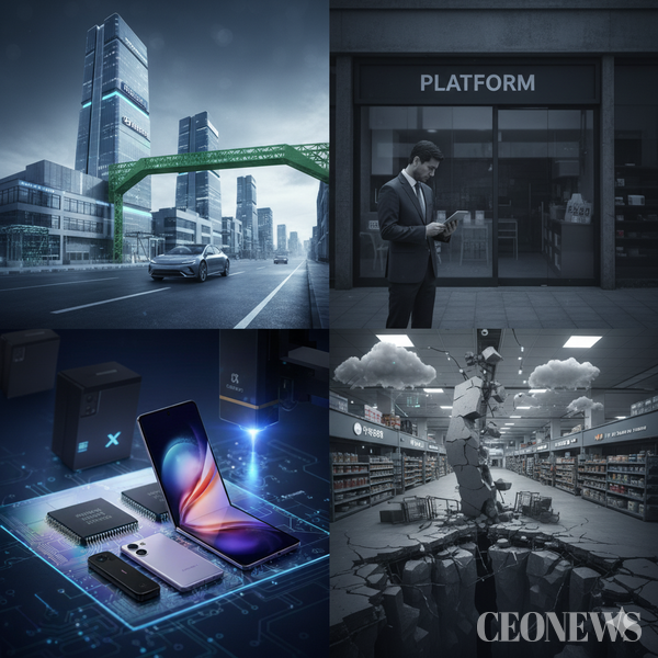 2025년 3분기 기업 실적 발표 시즌이 막을 내렸다. 표면적으로는 나쁘지 않은 성적표다. 반도체와 자동차가 이끄는 수출 대기업들의 '어닝 서프라이즈'가 이어지며, 한국 경제가 글로벌 경기 둔화 속에서도 선방하고 있다는 평가가 나온다. 하지만 그 화려한 숫자 이면에는 우려스러운 균열이 깊어지고 있다. 수출과 내수, 대기업과 중소기업 사이의 골이 갈수록 벌어지면서 한국 경제의 '허리'가 위험 수위에 이르고 있는 것이다.