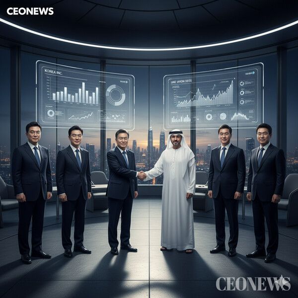 국가 CEO인 대통령과 기업 총수가 쌍두마차로 원팀이 되어 UAE 비즈니스를 성공적으로 이끌어 내 좋은 평가를 받고 있다.