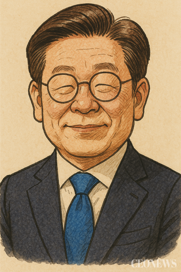 이재명 대선후보 캐리커처