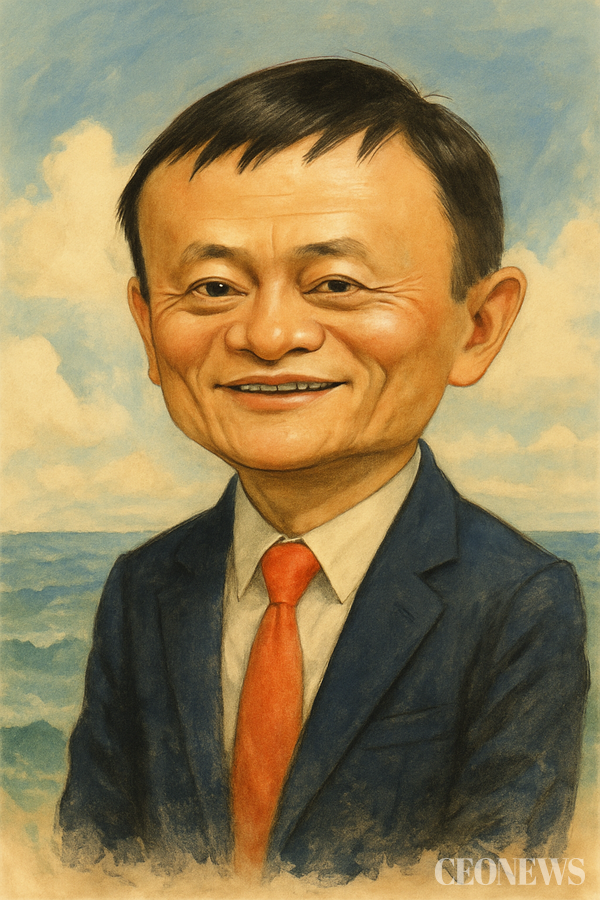 돌아온 마윈 캐리커처