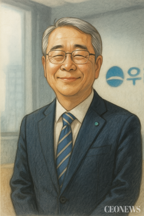 임종룡 우리금융지주 회장 캐리커처