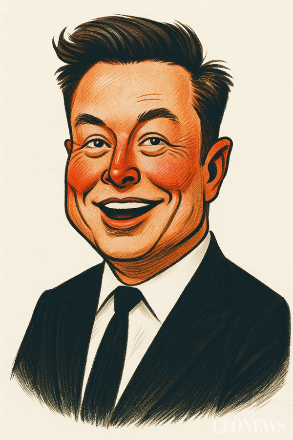 일론 머스크 캐리커처