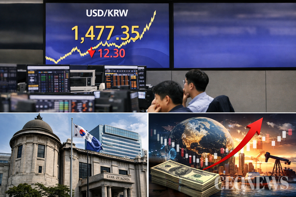 1470원대 환율은 한국 경제에 보내는 경고장이다. 한은이 얼마나 정교한 통화정책으로 시장 신뢰를 회복하느냐에 따라 올 한 해 경제의 성패가 갈릴 것이다.