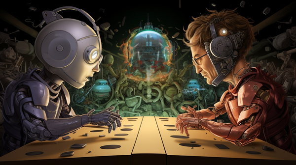 Photo=AI VS AI&nbsp;(Copyright@Senmoney)