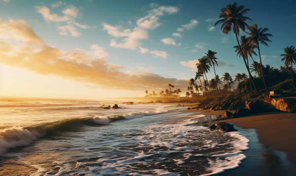 사진=한적한 캘리포이나 해변가 (센머니 제작)