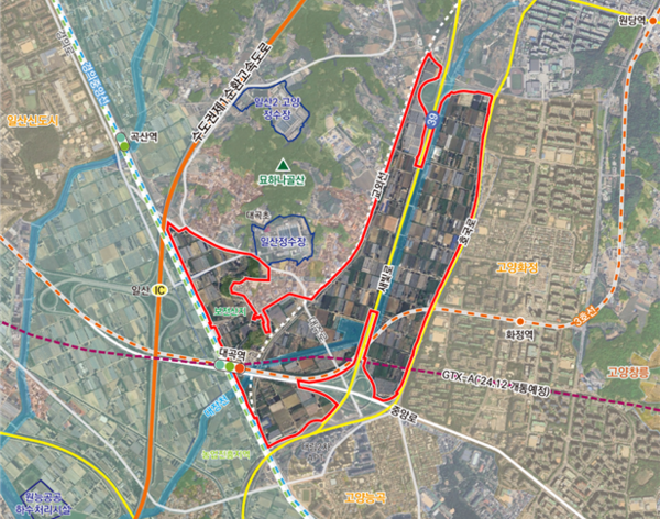 고양 대곡역세권 지구 위치도(자료=국토교통부)
