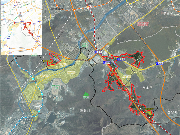 서리풀지구 위치도(자료=국토교통부)