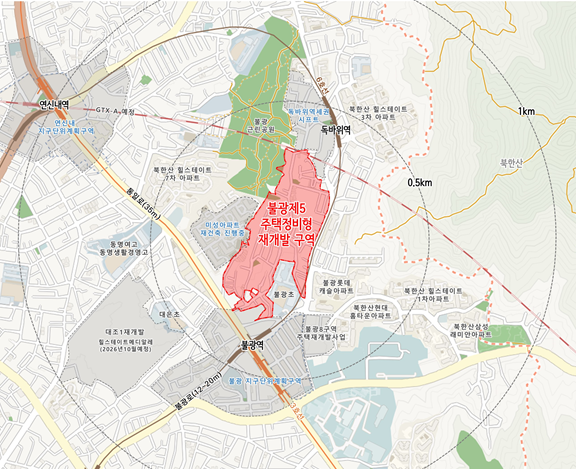 은평구 불광동 238번지 일대 위치도(자료=서울시)