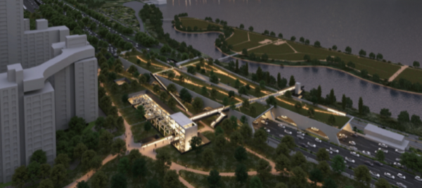 '반포지구 한강연결공사 및 문화시설 조성' 국제설계공모 당선작 조감도(자료=서울시)