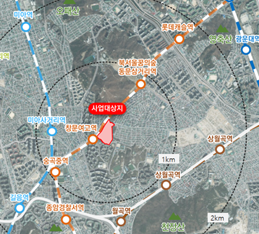 장위 12 도심 공공주택 복합지구 위치도(자료=국토교통부)