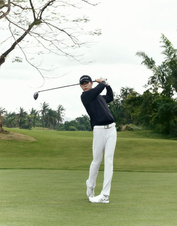 사진=테일러메이드 어패럴 모델 박지한