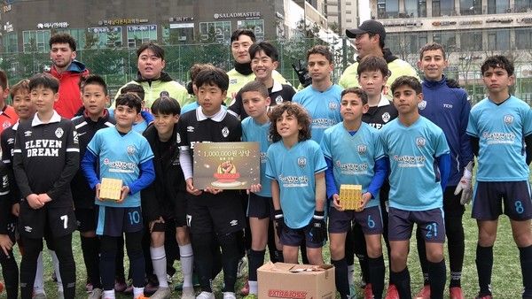 사진설명=김요한 선교사가 이끄는 조이풀 축구단