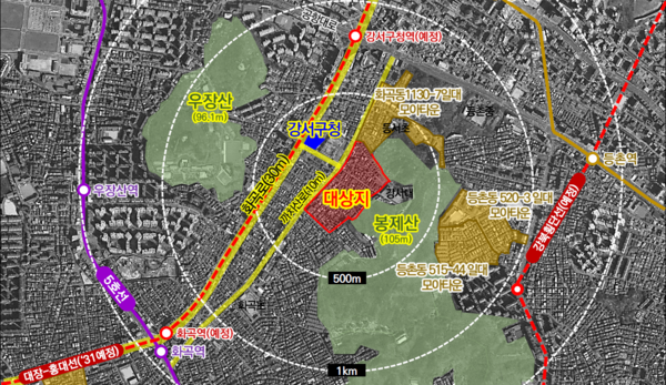 강서구 화곡동 957-1 모아타운 위치도(자료=서울시)