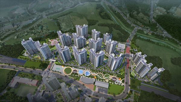 용인 푸르지오 원클러스터 2, 3단지 조감도(자료=대우건설)