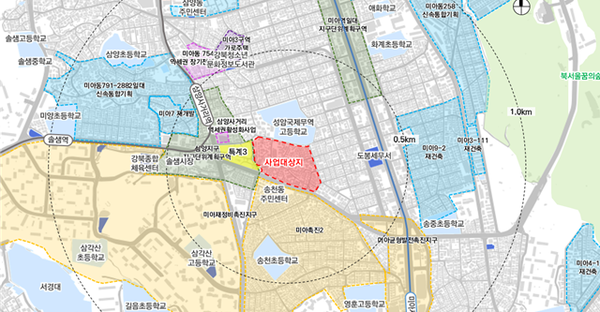 미아동 345-1번지 신속통합기획 대상지 위치도(자료=서울시)
