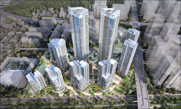 강남구 개포우성4차아파트 개포택지개발지구 지구단위계획·재건축 정비계획 결정 변경 및 경관심의안 조감도(자료=서울시)