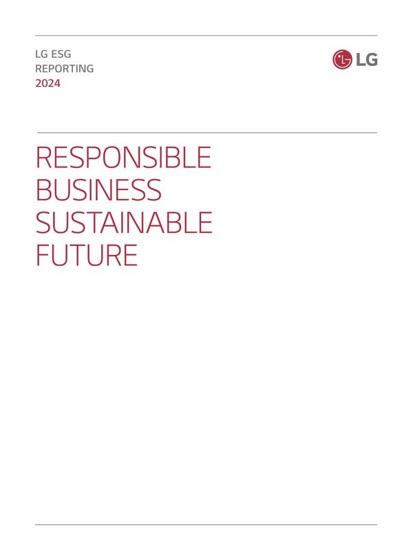 ㈜LG&nbsp;ESG 보고서&nbsp;2024&nbsp;표지(사진=(주)LG)