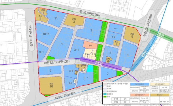 광희동 도시정비형 재개발사업 정비구역 지정 및 정비 계획안(자료=서울시)