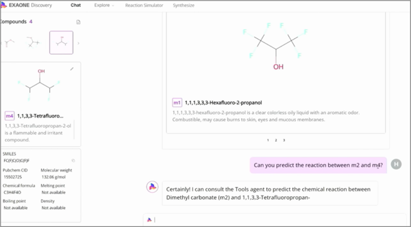 엑사원 디스커버리의 실제 구동 화면(사진=(주)LG)