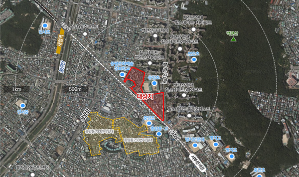 서울시 은평구 응암동 675번지 일대 신속통합기획 대상지 위치도(자료=서울시)