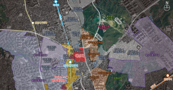 미아동 75 일대 신속통합기획 대상지 위치도(자료=서울시)