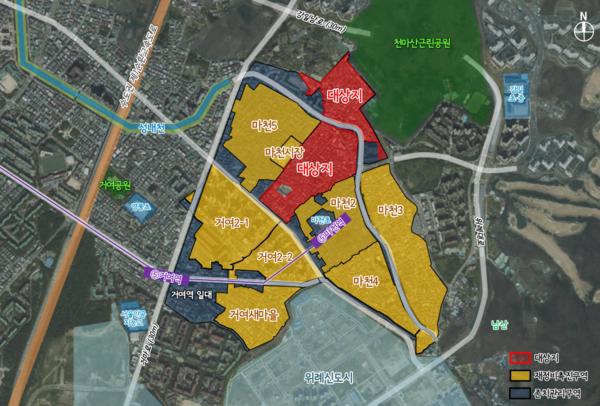 거여·마천재정비촉진지구 위치도(자료=서울시)