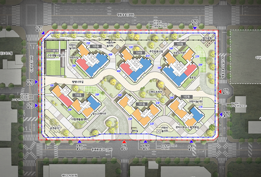 양평동 신동아아파트 재건축 정비사업 배치도(자료=서울시)