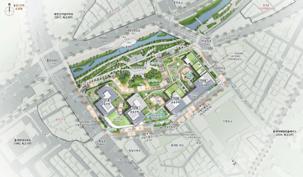 홍제역 역세권 활성화 사업 배치도(자료=서울시)