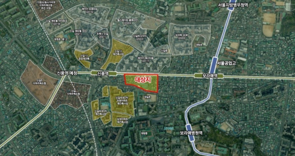 신길동 3922 일대 재개발 신속통합기획 대상지 위치도(자료=서울시)