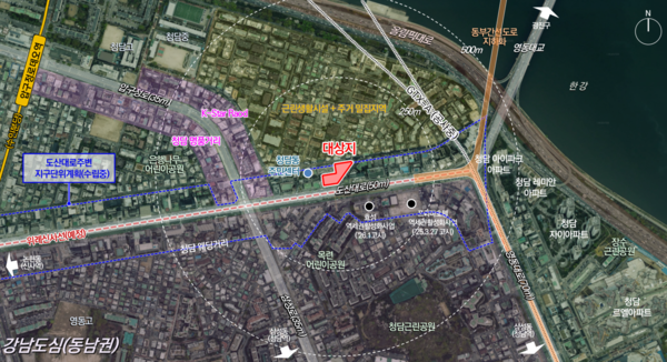 강남구 청담동 124-19 일대 지구단위계획 결정(안) 사업 대상지 위치도(자료=서울시)
