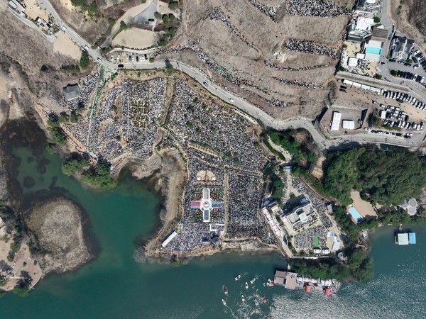 14일 오전 청평 신천지 평화연수원에서 창립 40주년 기념식이 진행되고 있다.&nbsp;&nbsp;[사진제공=신천지예수교회]