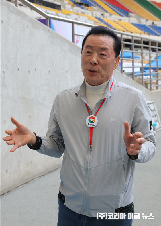 제106회 전국체육대회 경남선수단장 김오영 체육회장 인터뷰 (사진/제공=경상남도체육회)