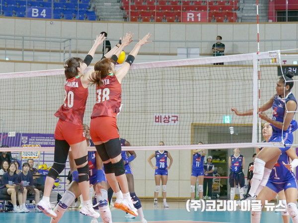 프랑스 일본 경기 (사진/제공=진주시)