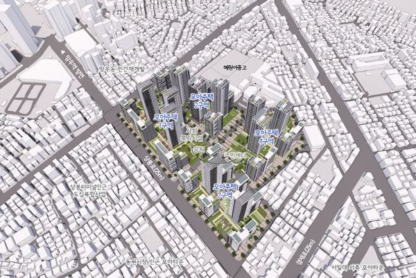 정비 후 조감도(중랑구 망우3동 474-29 일대 모아타운)&nbsp;&nbsp;&nbsp; (제공=서울시)