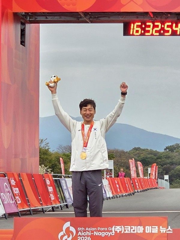 사이클 정재섭 선수&nbsp;&nbsp;(사진=경상남도장애인체육회)