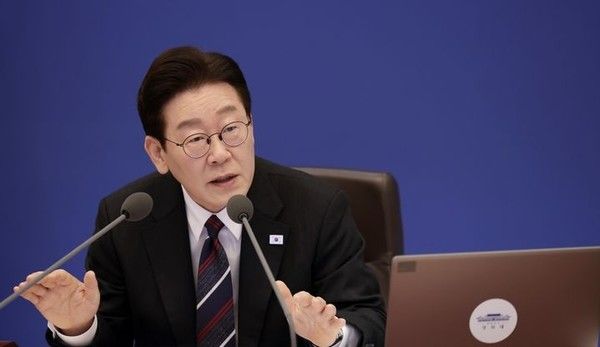 이재명 대통령이 24일 청와대에서 열린 국무회의에서 발언하고 있다.&nbsp; &nbsp;(사진=뉴시스)