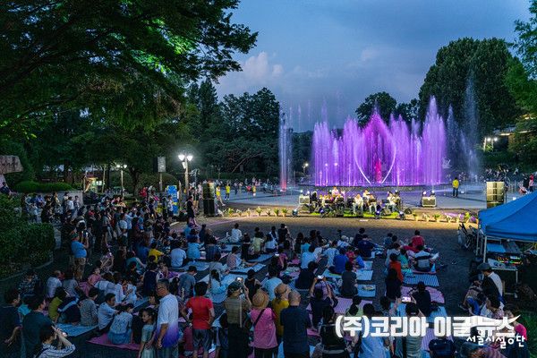 음악분수 야간조명 (사진=서울시)