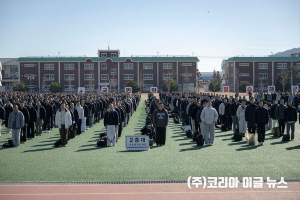 해군병 722기 입영식&nbsp; &nbsp;(사진/제공=해군교육사령부)