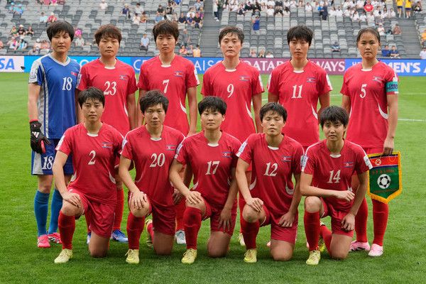 2026 아시아축구연맹(AFC) 여자 아시안컵에 참가한 북한 여자 축구대표팀. 뉴시스