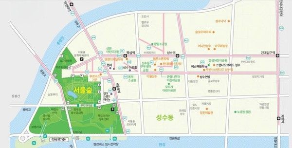 &nbsp;서울숲과 성수동 일대 정원 안내. 뉴시스