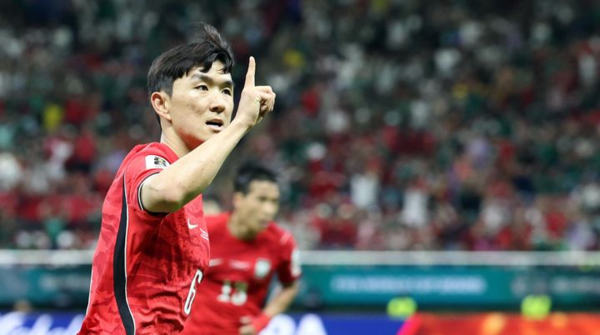 11일(현지 시간) 멕시코 과달라하라 스타디움에서 열린 2026 북중미 월드컵 조별리그 A조 대한민국과 체코의 경기에서 대한민국 황인범이 골을 넣고 세리머니를 하고 있다. 뉴시스