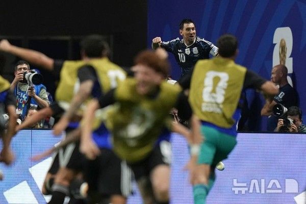 아르헨티나 남자 축구 대표팀의 리오넬 메시. 뉴시스